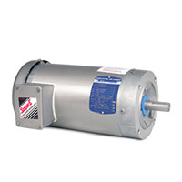 Baldor-Reliance 15.56 in. Overall Length and 76 Power Factor Paint Free AC Motor