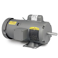 Baldor-Reliance 16.08 in. Overall Length and 66 Power Factor Short-Series Brake AC Motor