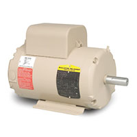 Baldor-Reliance 13.61 in. Overall Length and 0.875 in. Shaft Diameter Aeration Fan AC Motor